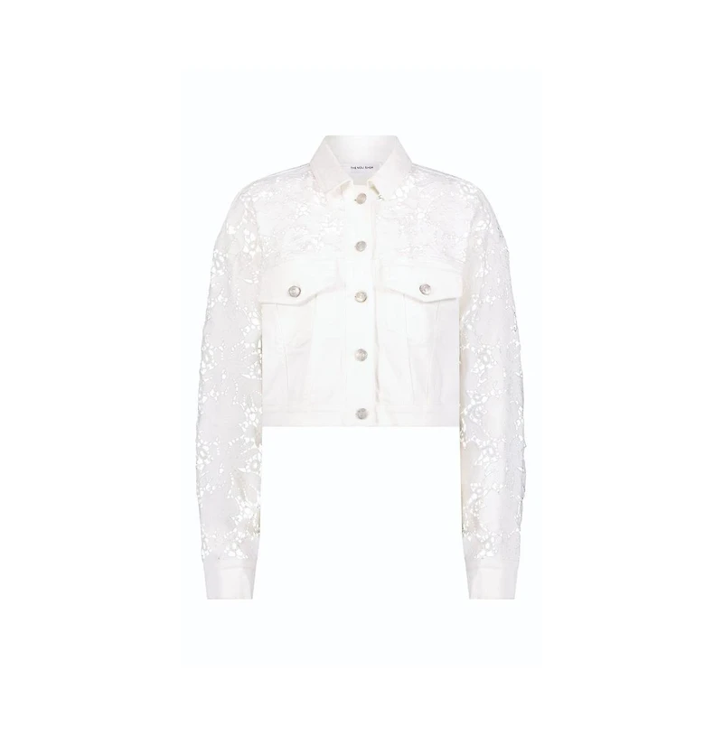 The Noli Shop Women's Celeste Jean Jacket - White
