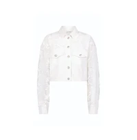 The Noli Shop Women's Celeste Jean Jacket - White