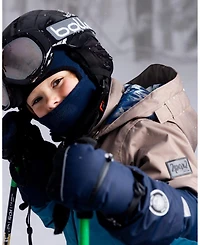 Deux par Kids Unisex Polar Fleece Balaclava Navy Blue - Toddler|Child