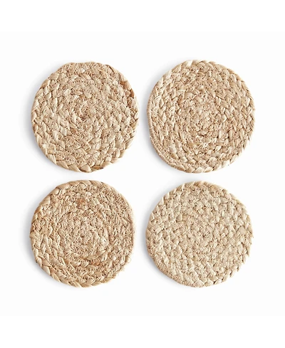 Napa Home & Garden Jute Coasters, Set of 4 - Natural Hand-Woven Design