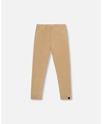 Deux par Girl Stretch Shiny Leggings Golden Beige - Toddler|Child