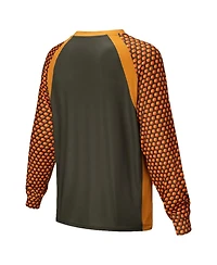 Section 119 Men's and Women's Orange The Allman Brothers Band Eat a Peach Raglan Long Sleeve Swim Shirt