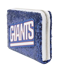 Loungefly New York Giants Sequin Zip-Around Wallet