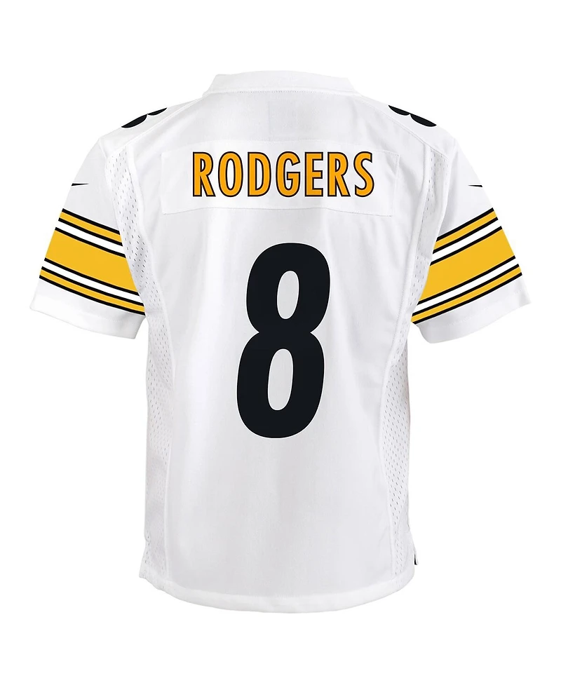 Nike Big Boys and Girls Aaron Rodgers White Pittsburgh Steelers Game Jersey
