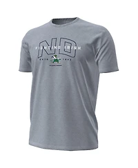 Under Armour Men's Heather Gray Notre Dame Fighting Irish Overlay Performance T-Shirt