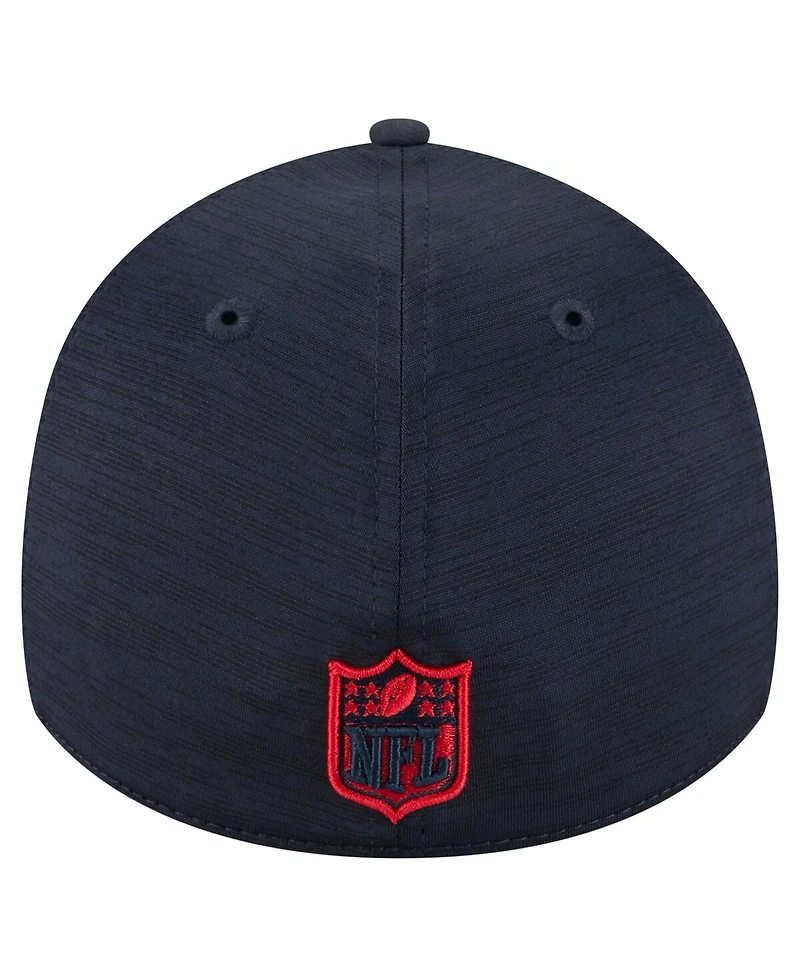New Era Men's Navy Houston Texans Stripes 39THIRTY Flex Hat