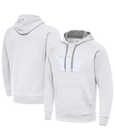 Antigua Men's White Washington Commanders Victory Pullover Hoodie