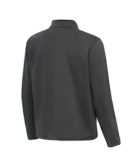 Antigua Men's Pewter Philadelphia Eagles Twist Quarter-Zip Pullover