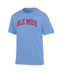 Champion Men's Powder Blue Ole Miss Rebels Basic Arch T-Shirt