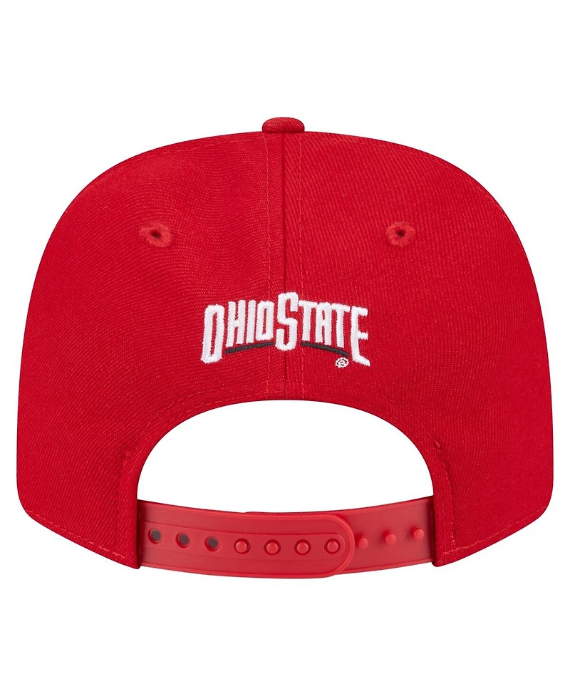 New Era Men's Scarlet Ohio State Buckeyes Team Collective 9SEVENTY Stretch-Snap Adjustable Hat
