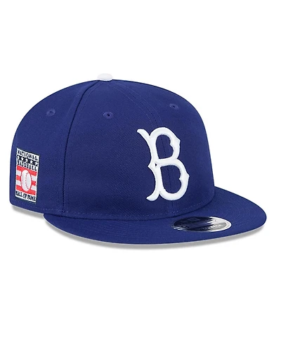 New Era Men's Royal Brooklyn Dodgers Baseball Hall of Fame Retro Crown Cooperstown Collection 9FIFTY Adjustable Hat