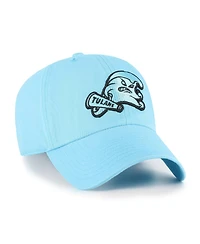 '47 Brand Men's Coastal Blue Tulane Green Wave Clean Up Adjustable Hat