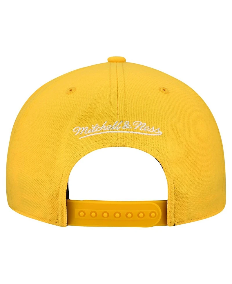 Mitchell & Ness Men's and Women's Yellow San Diego Padres Basic Coop Pro Adjustable Hat
