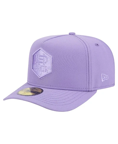 New Era Men's Purple Houston Dynamo Fc Color Pack A-Frame 59FIFTY Fitted Hat