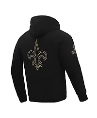 Pro Standard Men's Black New Orleans Saints Classic Chenille Pullover Hoodie