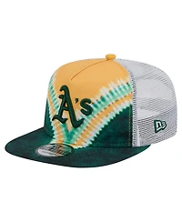 New Era Men's Athletics Tie-Dye Golfer Trucker Adjustable Hat
