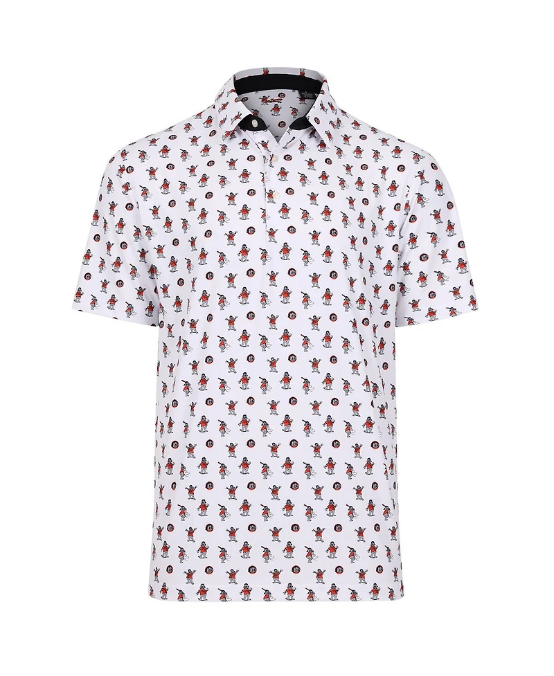 Mlb Vip Exclusive Men's White San Francisco Giants Lou Seal Polo Shirt