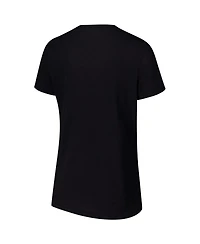 G-iii 4Her by Carl Banks Women's Black Martin Truex Jr Strategy V-Neck T-Shirt