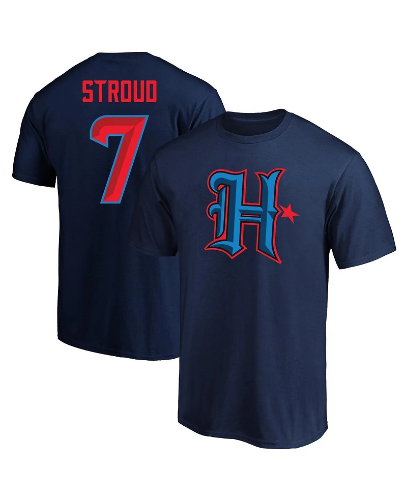 Fanatics Men's C.j. Stroud Navy Houston Texans Big Tall Player Name Number T-Shirt