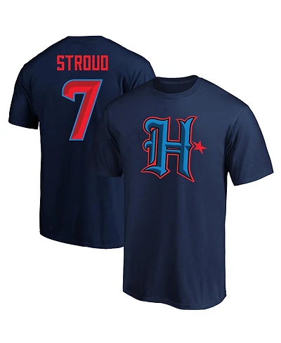 Fanatics Men's C.j. Stroud Navy Houston Texans Big Tall Player Name Number T-Shirt