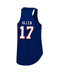 Fanatics Women's Josh Allen Royal Buffalo Bills Plus Size Name Number Tank Top