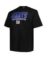 Fanatics Men's Black New York Giants Big Tall Pop T-Shirt