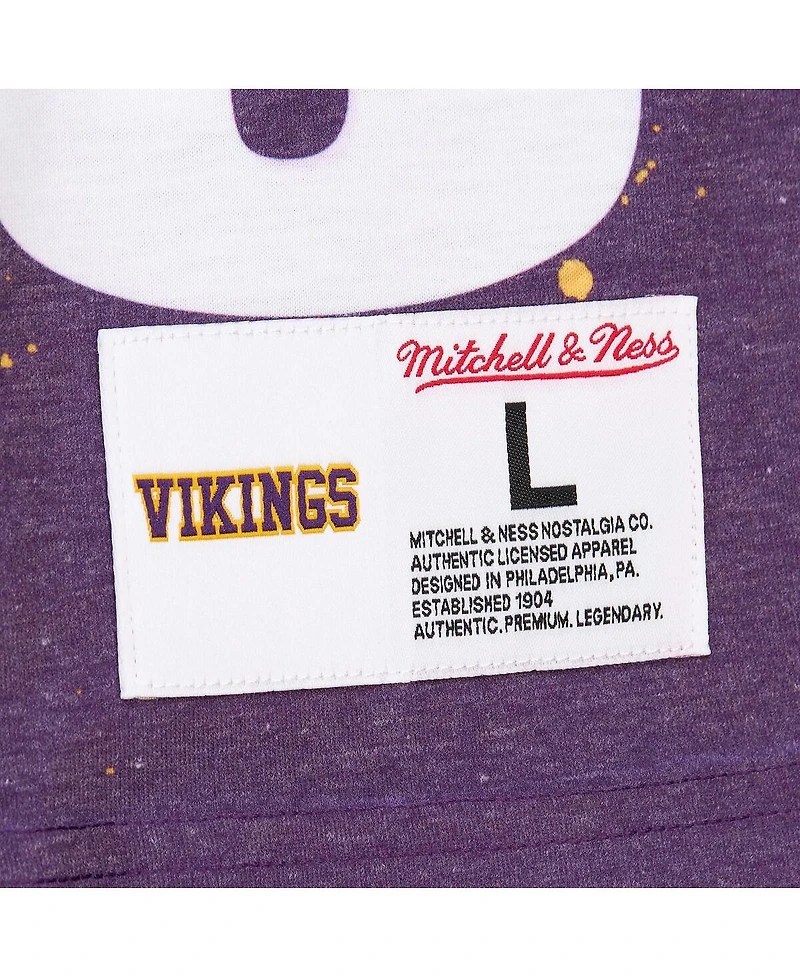 Mitchell & Ness Men's Randy Moss Gray Minnesota Vikings Burst Retired Player T-Shirt