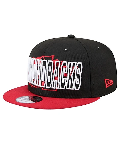 New Era Men's Black Arizona Diamondbacks Splatter 9FIFTY Snapback Hat