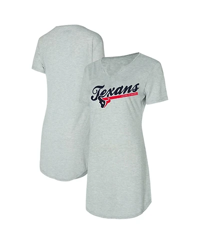 Concepts Sport Women's Gray Houston Texans Petition Knit Nightshirt