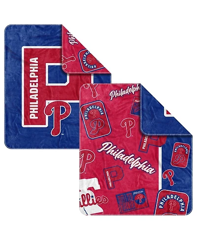 Logo Brands Philadelphia Phillies 50" x 60" Dream Weave Throw Blanket