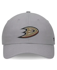 Fanatics Men's Gray Anaheim Ducks Extra Time Adjustable Hat