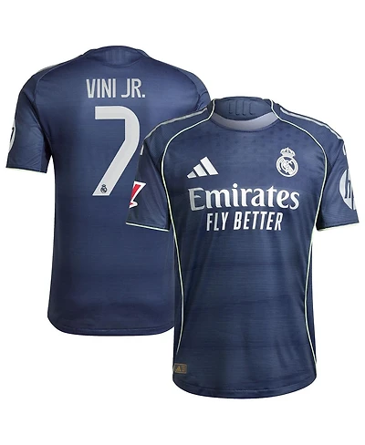 Adidas Men's Vini Jr. Blue Real Madrid 2025/26 Away Authentic Player Jersey
