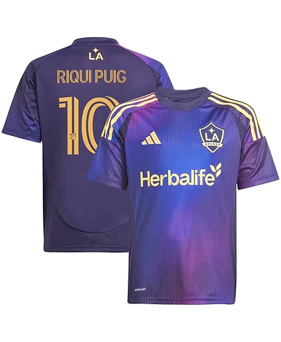 Adidas Big Boys and Girls Riqui Puig Navy La Galaxy 2025 Rizon Replica Player Jersey