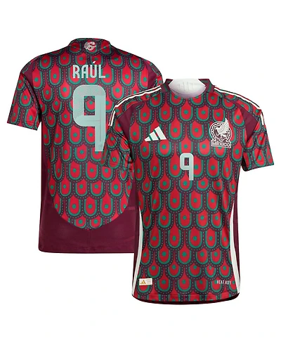 Adidas Men's Raul Jimenez Burgundy Mexico National Team 2024 Home Authentic Player Jersey