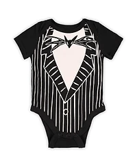 Children's Apparel Network Newborn 2-Piece Black The Nightmare Before Christmas Jack Skellington Bodysuit and Hat Set