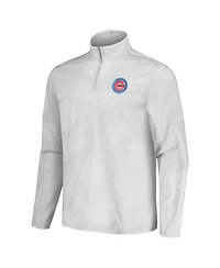 Tommy Bahama Men's Gray Chicago Cubs Delray Frond IslandZone Half-Zip Jacket