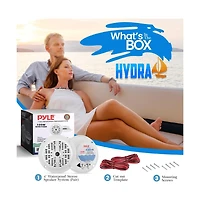 Pyle 4'' Waterproof Stereo Speaker System