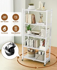 Sugift 5-Tier Foldable Storage Shelves