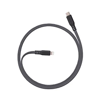 Ventev Flat Usb C to Apple Lightning High Speed Tangle-Free Foot Cable-Gray
