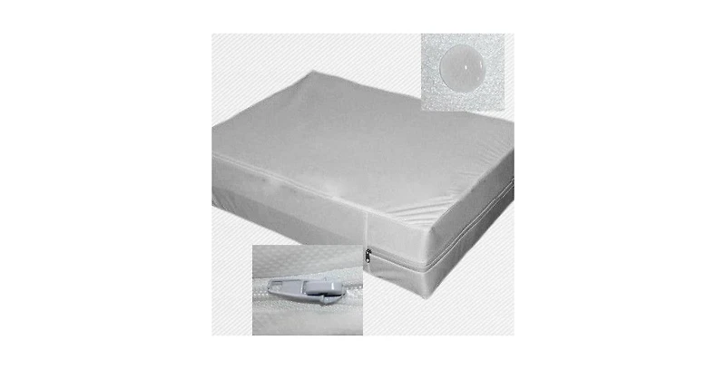 GoodGram Basics Disposable Lightweight Zippered Breathable Fabric Mattress Protector & Dust Mite Barrier For Hotels & Vacations