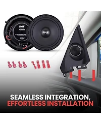 Pyle Two-Way Coaxial Speaker Systems, 6.5'' for 2006-Up Honda & Acura, 300 Watts, 4 Ohm Impedance (Pair)