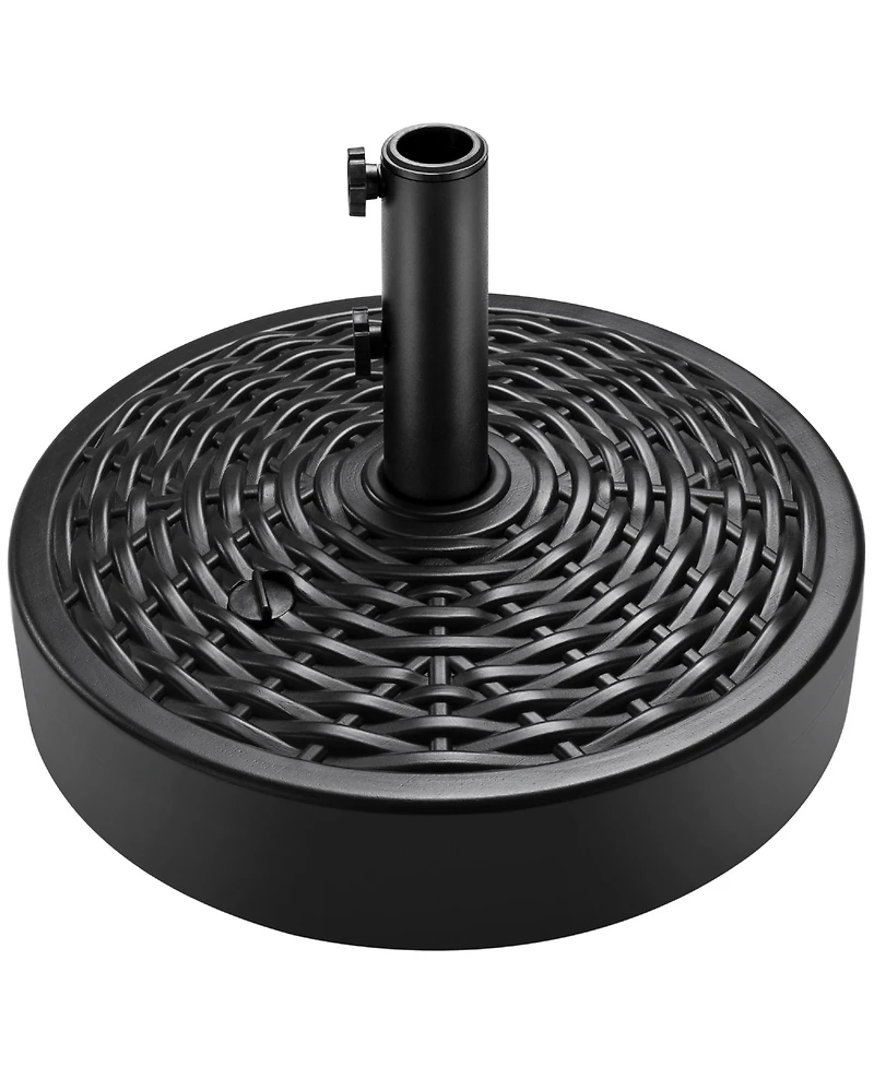 Best Choice Products Fillable Plastic Patio Umbrella Base Stand, Pole Holder w/ Adjustment Knob
