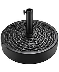 Best Choice Products Fillable Plastic Patio Umbrella Base Stand, Pole Holder w/ Adjustment Knob