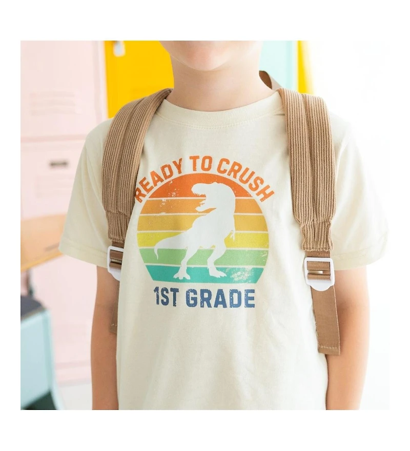Sweet Wink Toddler Boys Ready to Crush First Grade Short Sleeve T-Shirt