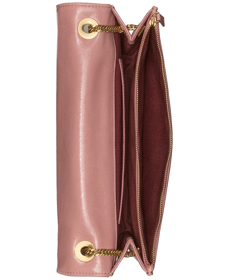 kate spade new york Deco Soft Glazed Leather Shoulder Bag