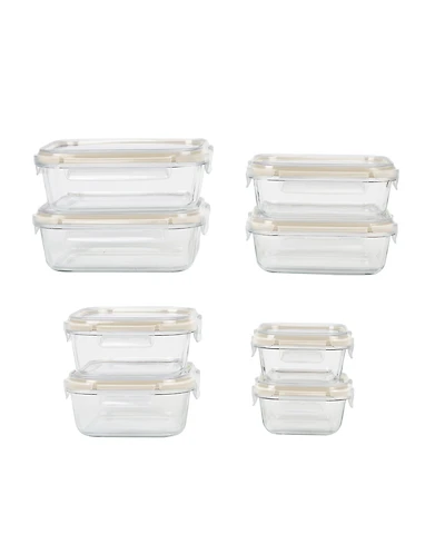 Sedona Kitchen 16-Pc. Glass Storage Set