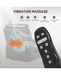 Homcom Lift Recliner Chair, Power Sofa with Massage and Heat,
