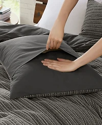 Woolrich Lyon Waffle Washed 3-Pc. Duvet Cover Set, King/California King