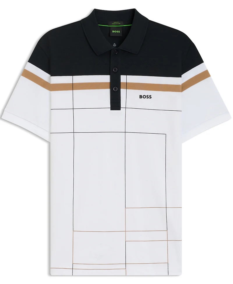 Boss by Hugo Men's Quick-Dry Stretch Cotton Slim-Fit Polo Shirt