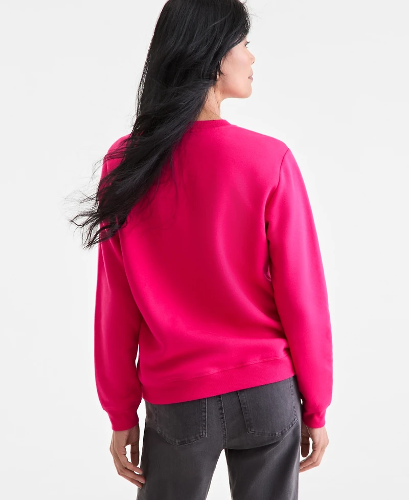 Style & Co Women's Long-Sleeve Crewneck Sweatshirt, Created for Macy's